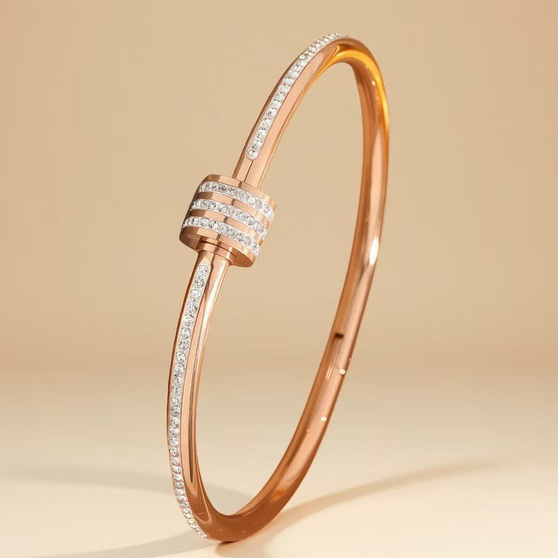 Stainless Steel Light Luxury Stylish Simple Bracelet