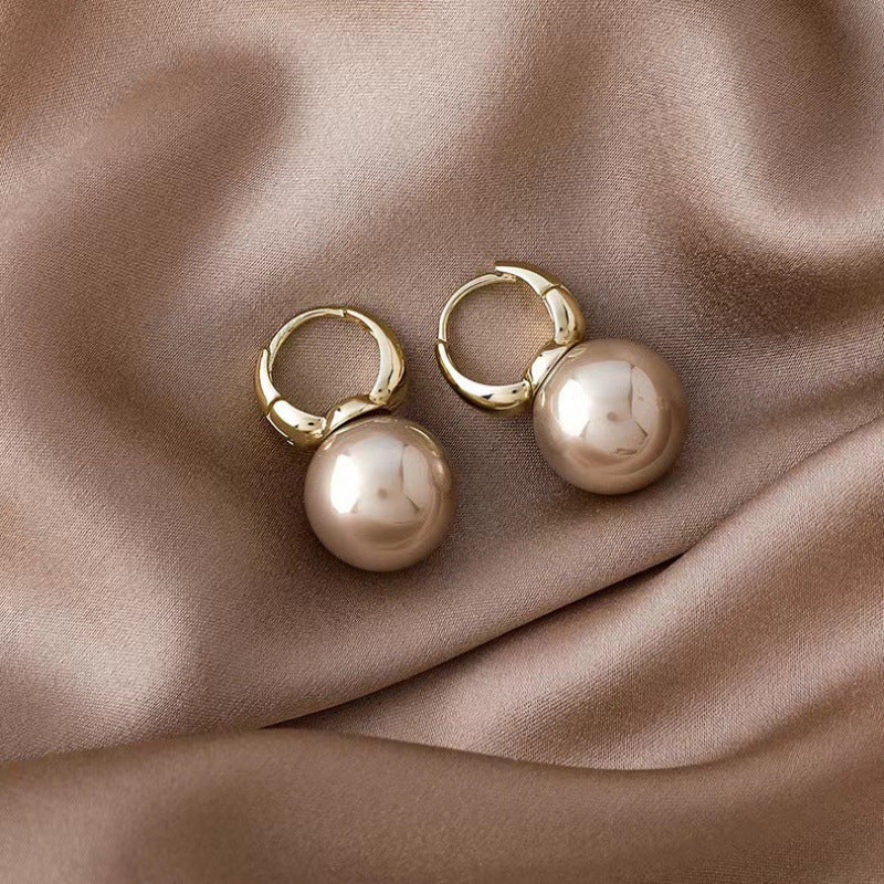 Mermaid Pearl French Style Geometric Light Luxury Earrings