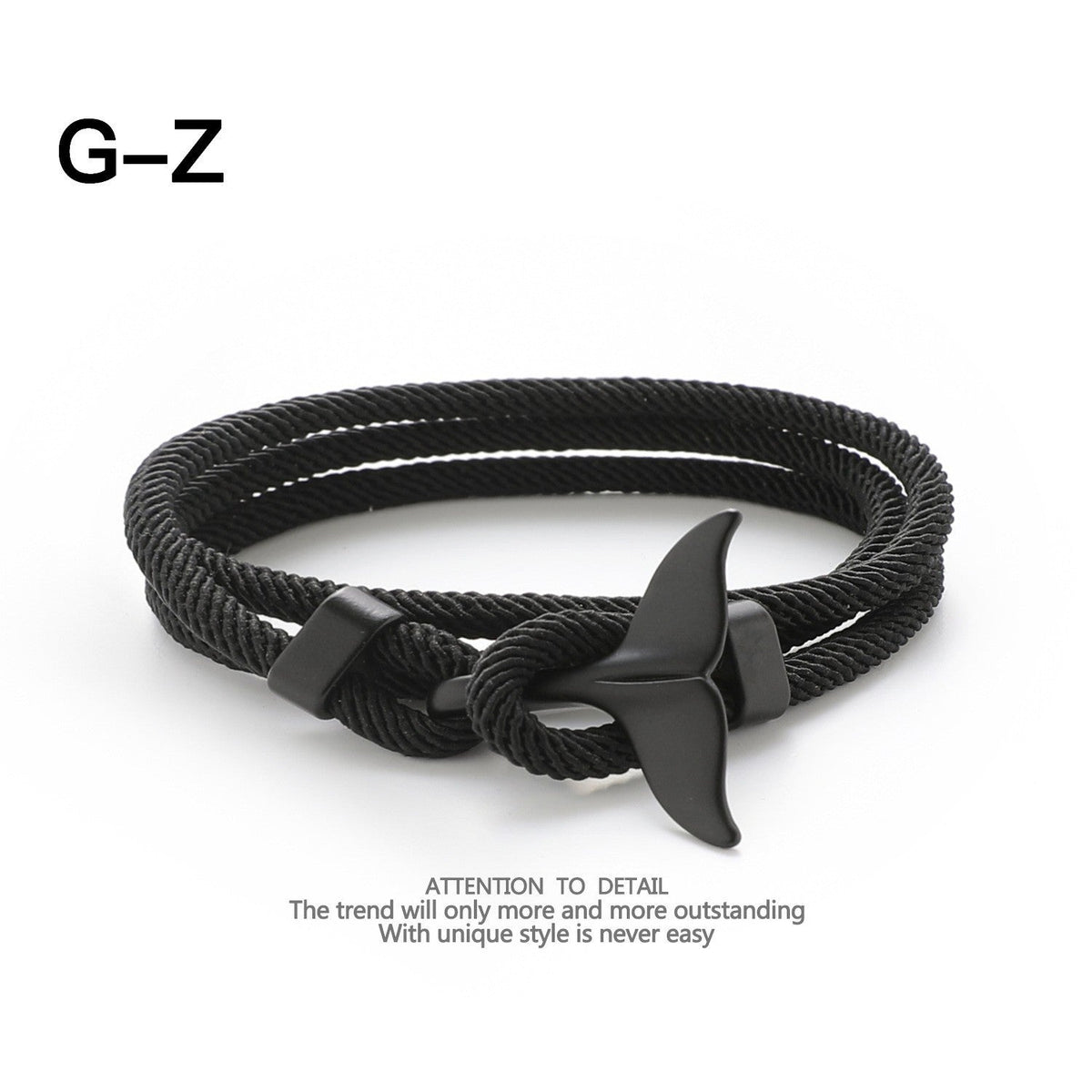 Whale Tail Woven Hand Strap Double Separable Mold Bracelets