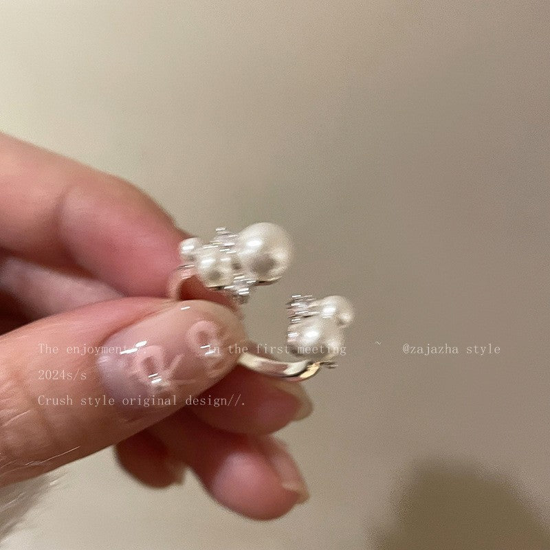 Women's Open-end Zircon Light Luxury High-grade Index Finger Style Design Rings