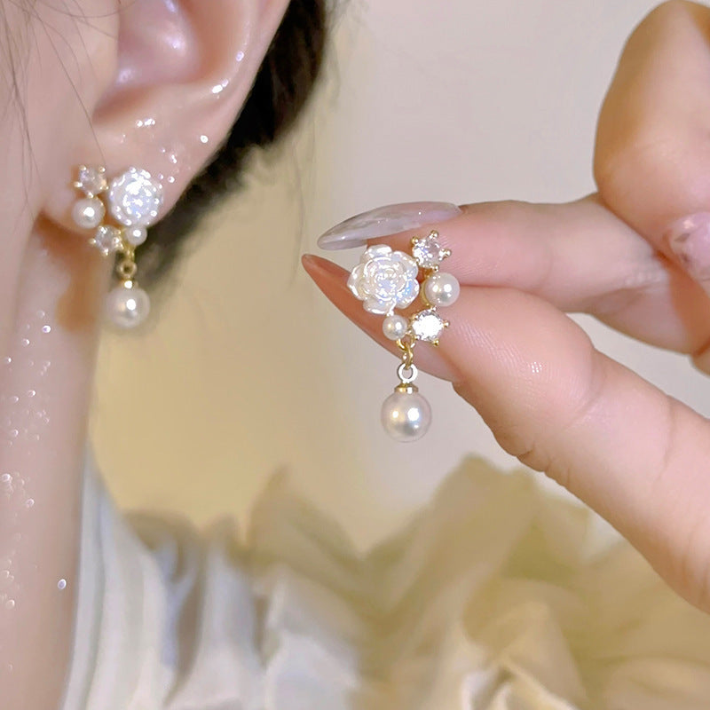 Flower Female Seaside Vacation Dopamine Fashion Temperament Earrings