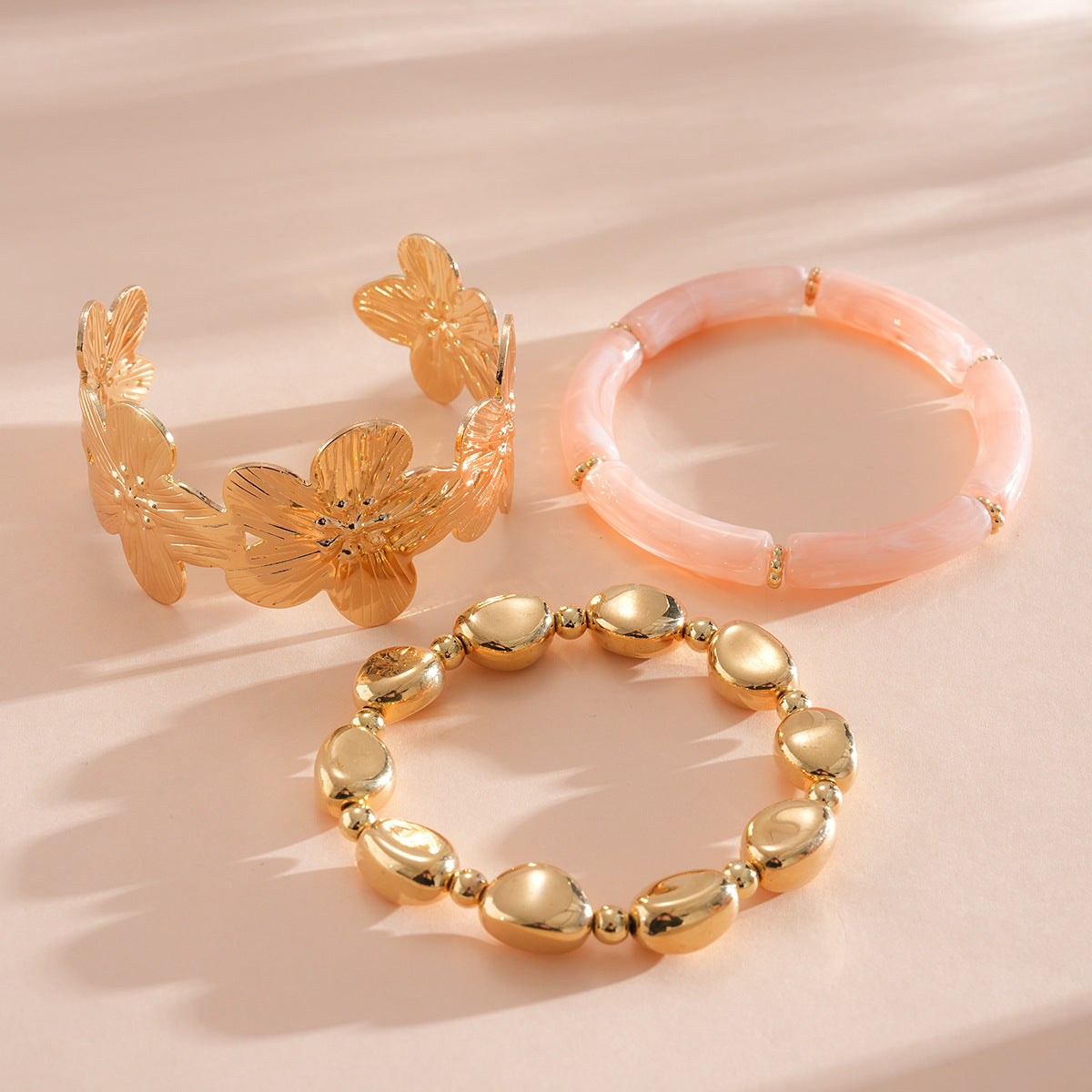 Acrylic Glossy Blooming Korean Style Simple Light Luxury Bracelet