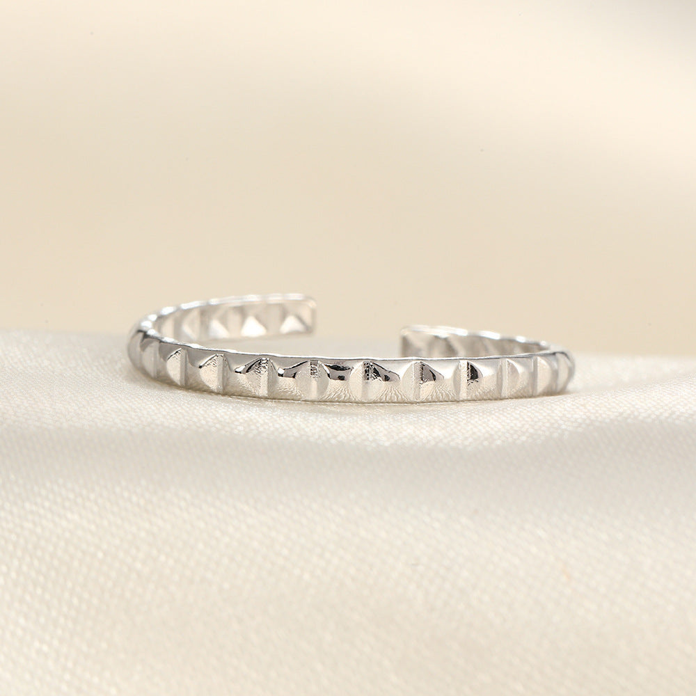 Women's Steel Good-looking Open Fashion Trendy Light Rings
