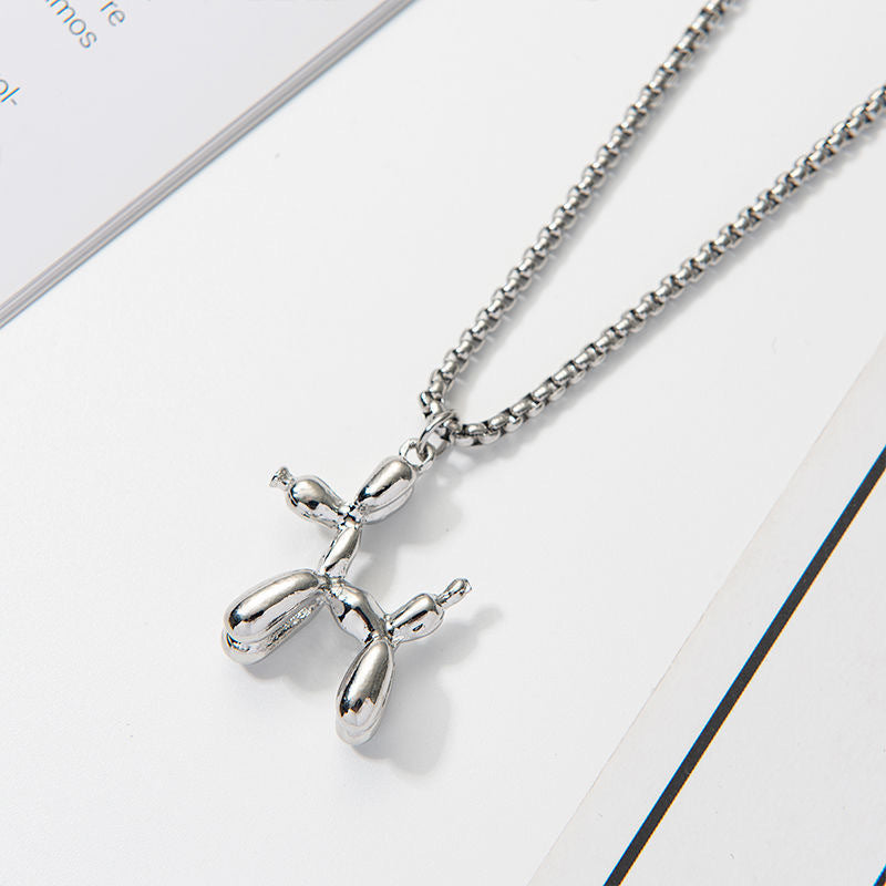 Women's & Men's Puppy Trendy Cool Earth Disco Sweater Necklaces