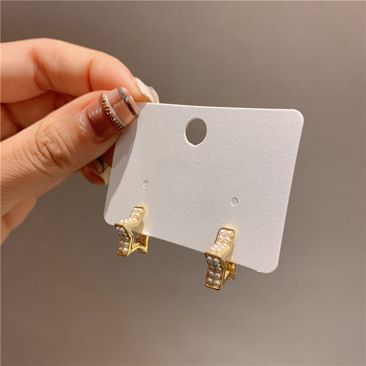 Women's Luxury Camellia Design Drip Glazed Flower Fashionable High-grade Earrings