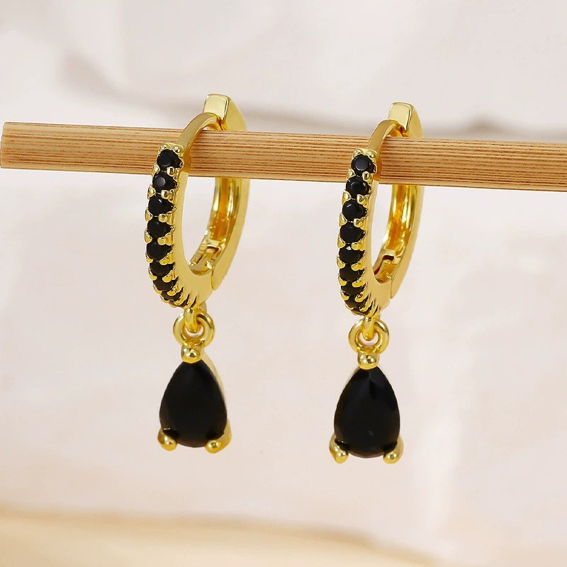 French Style Small Refined Zircon Affordable Luxury Fashion Temperamental Stud Earrings