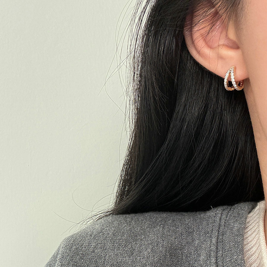 Women's Asymmetric Water Drop Niche Design Premium Unique Ear Earrings