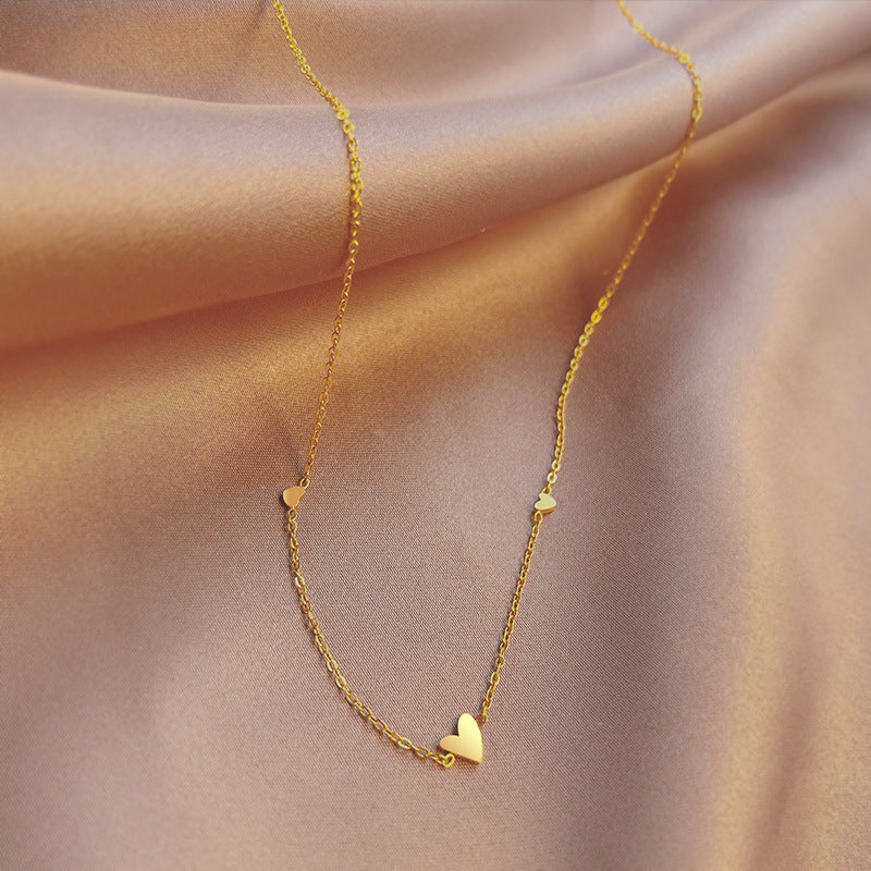 Small Heart Sweet Cool Cute Niche Design Necklaces