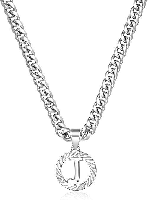 Men's Style White Gold Color Cuban Link Chain Necklaces