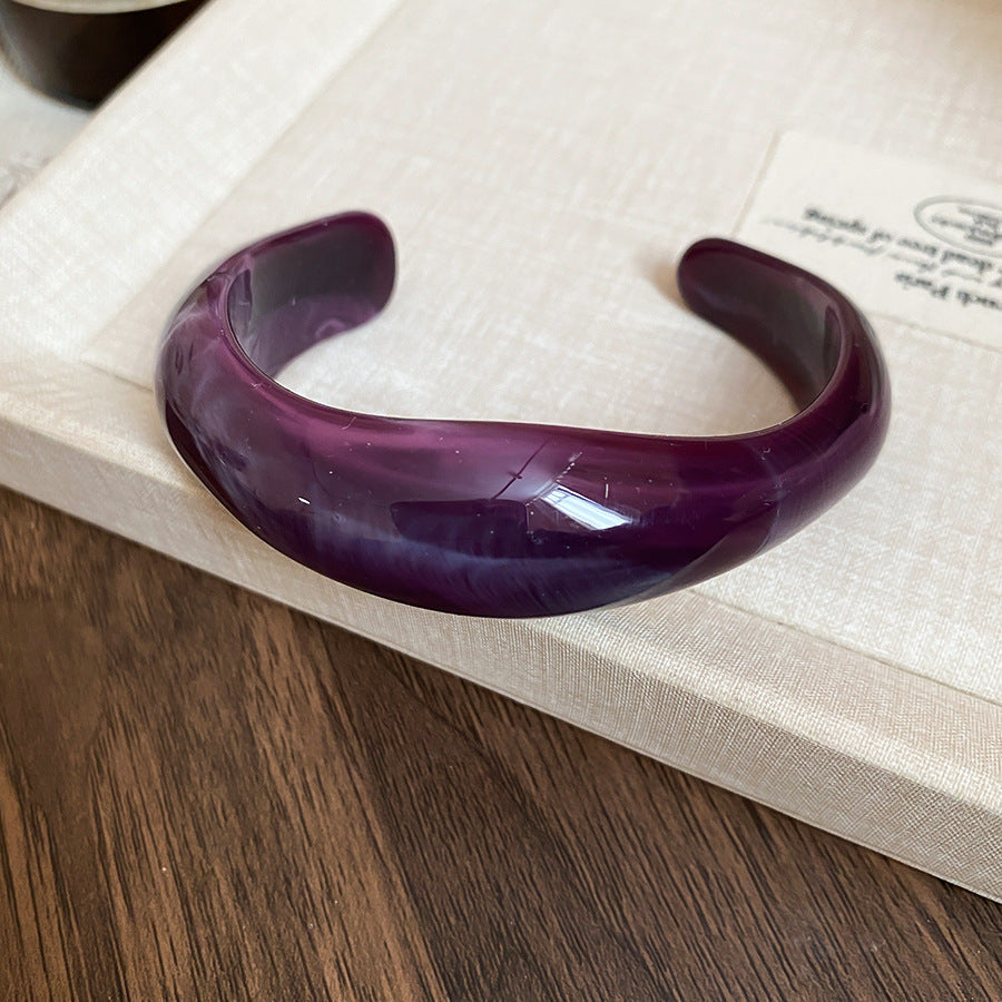 Women's Oval Open-ended Personality Exaggerated Minimalist Design Bracelets