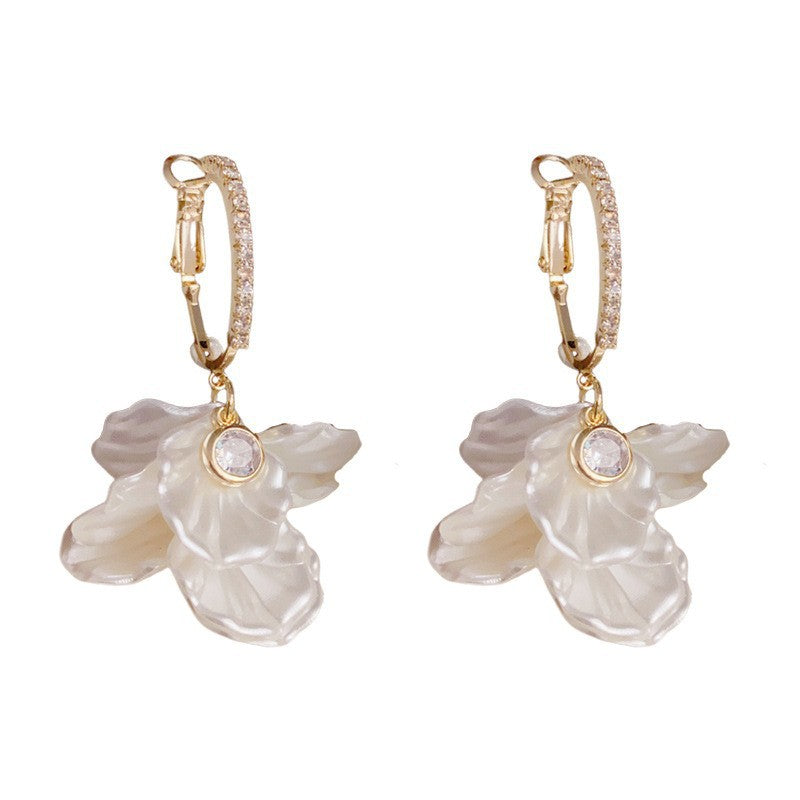 French Entry Lux Gentle Super Fairy Environmental Protection Copper Earrings