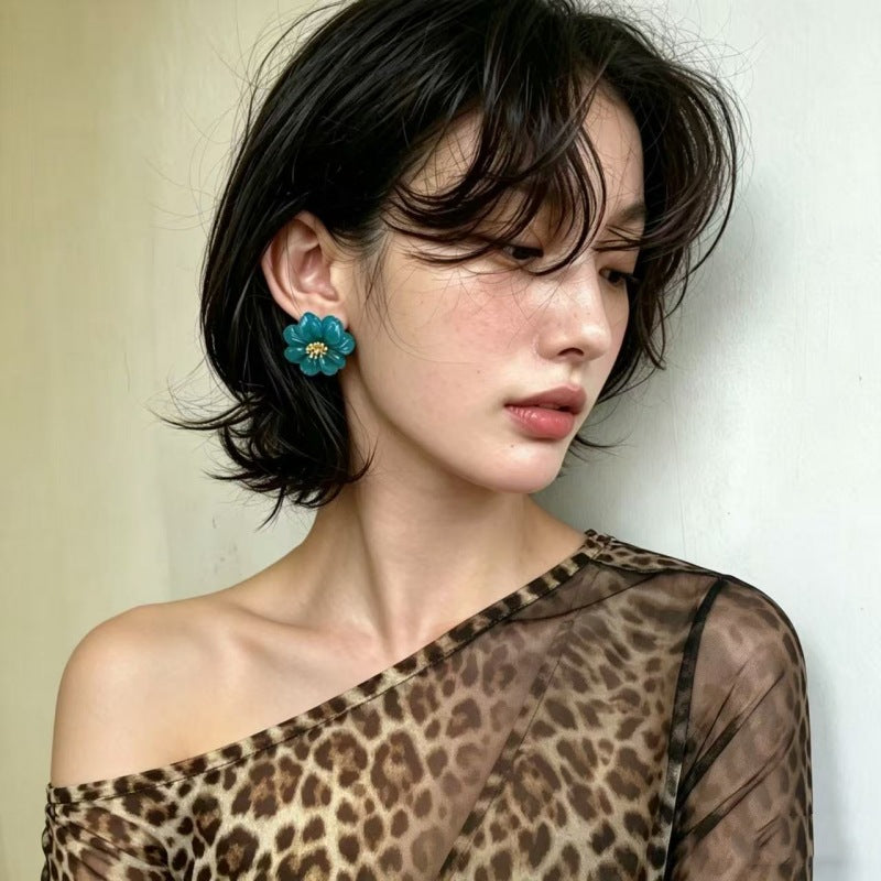 Style Flower Ear Retro Gentle Fairy High-grade Earrings