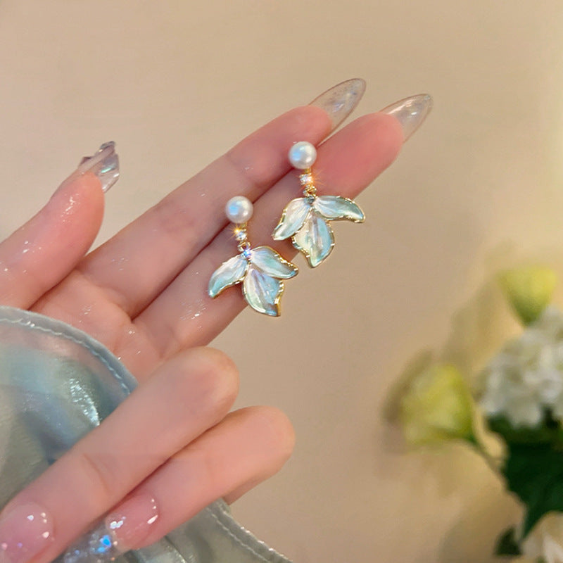 Flower Female Seaside Vacation Dopamine Fashion Temperament Earrings
