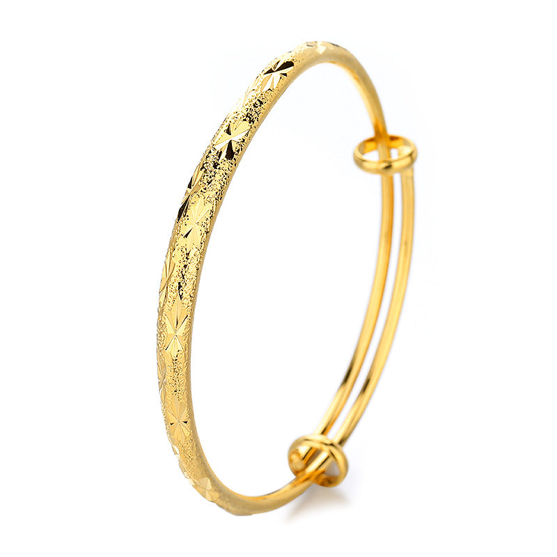 Women's Angel Glossy Round Stem Boutique Thickened Free Gift Bracelet