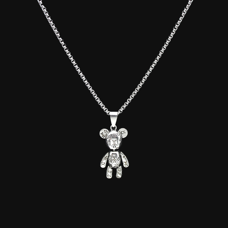Women's & Men's Steel Hip Hop Fashion Catwalk Sweater Necklaces