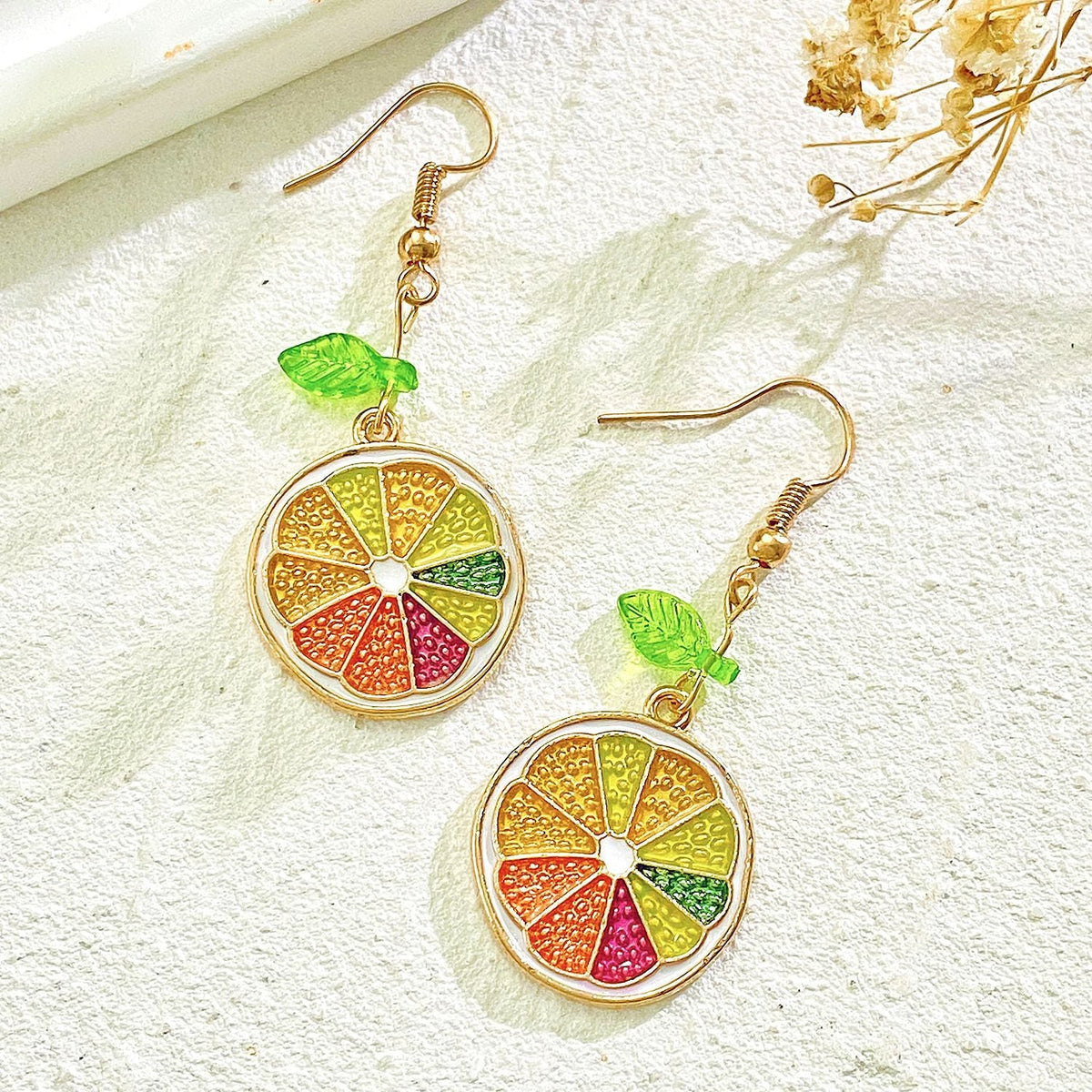 Lemon Vacation Style Colorful Sweet Fresh Rings