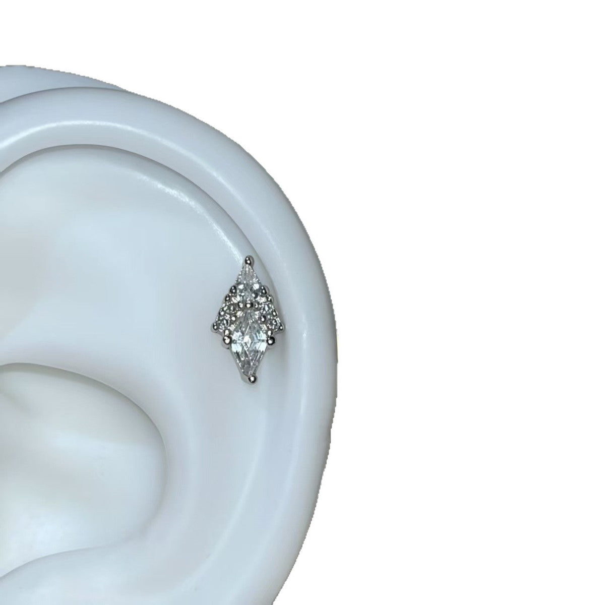 Super Flash Titanium Steel Ear Bone Female Simple Niche Design Earrings