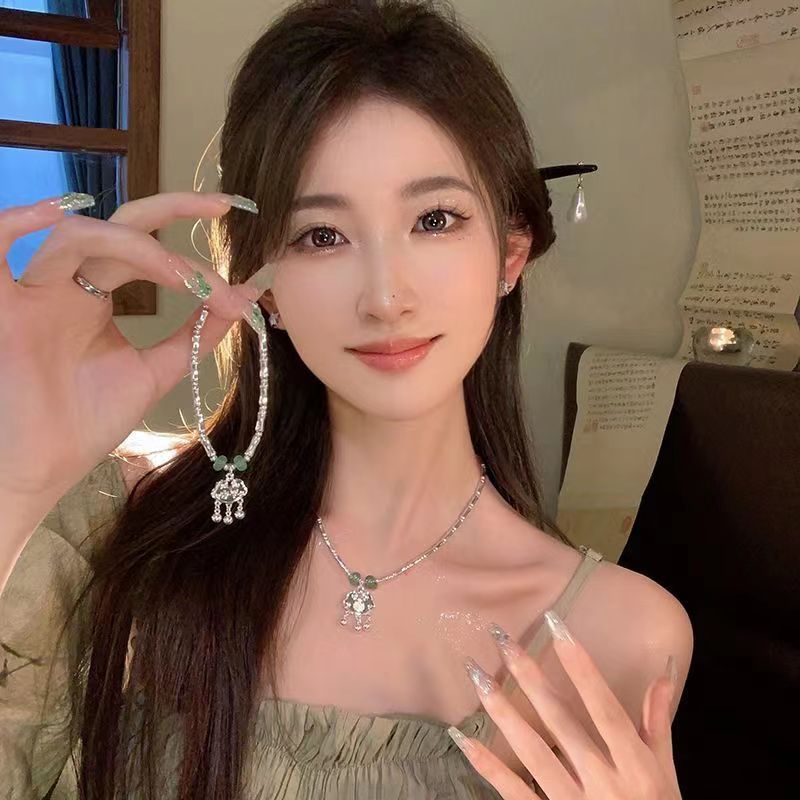 Safety Lock Female Ethnic Light Luxury Minority Pendants