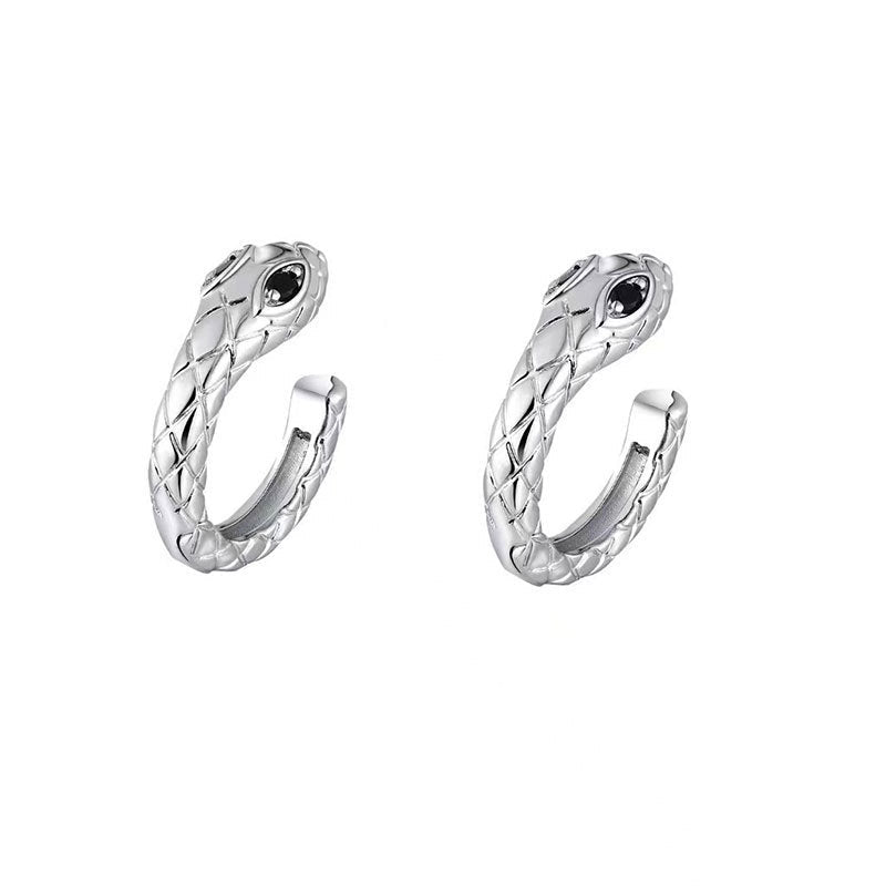 Men's Snake-shaped Single Korean Style Pseudo Pu Ear Clip