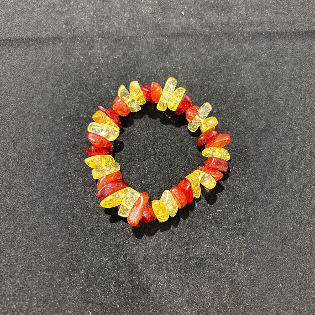 Women's & Men's Artificial Amber Piebald Old Beeswax Manual Retro Bracelet