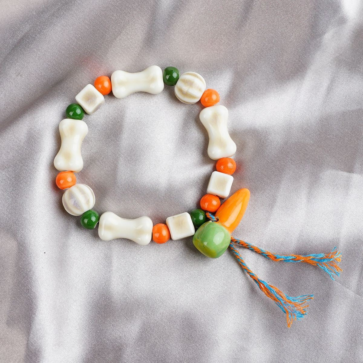 Ceramic Painted Pottery Beads Female Literary Bracelet