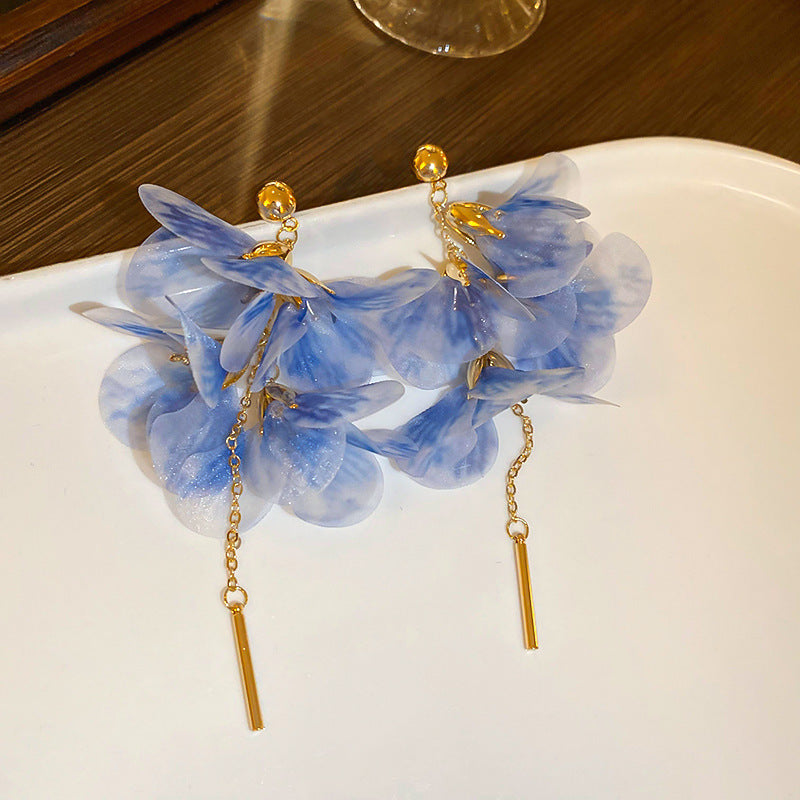 Style Flower Female Design High-grade Ear Giant Rings