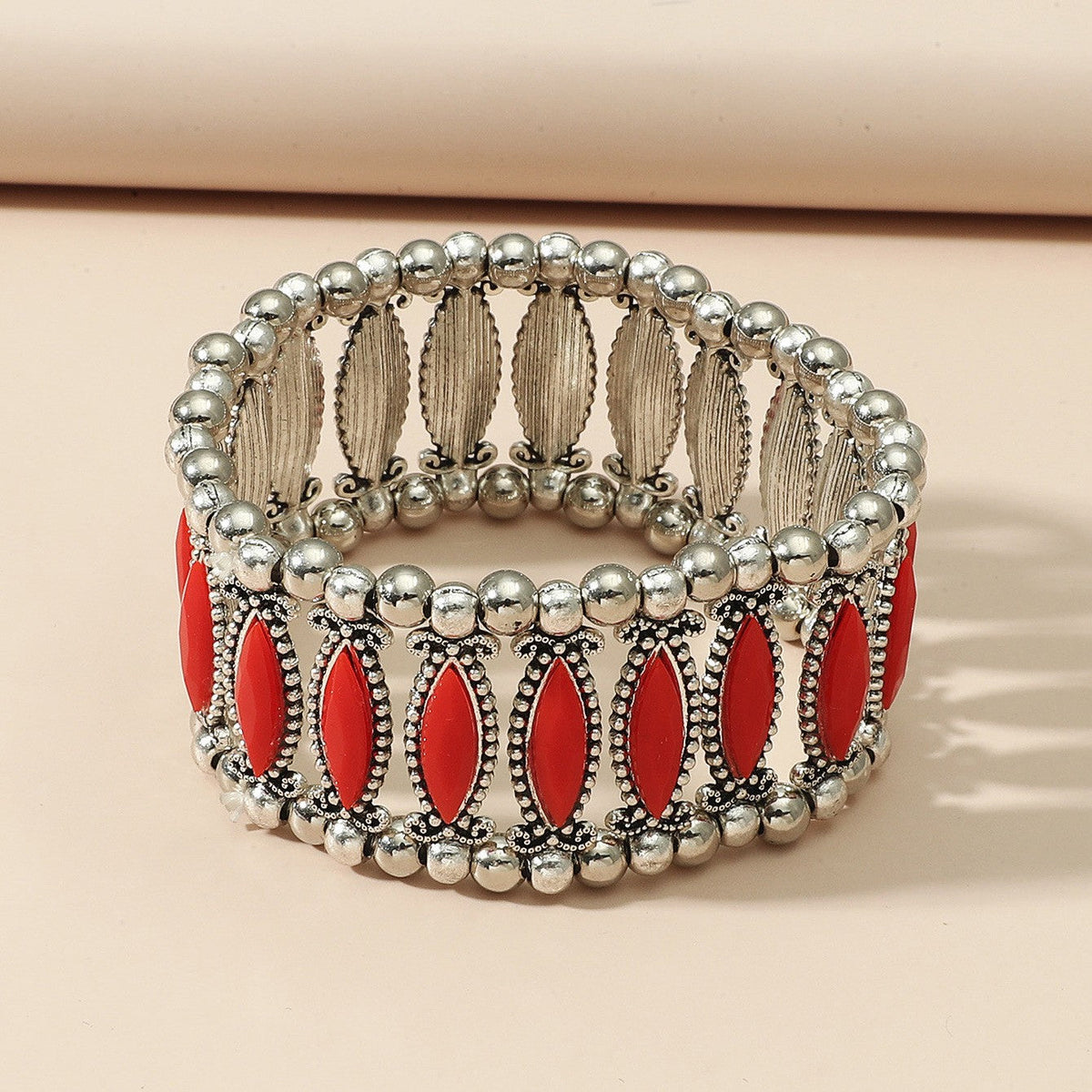 Style Personality Retro Alloy Turquoise Stretch Bracelets
