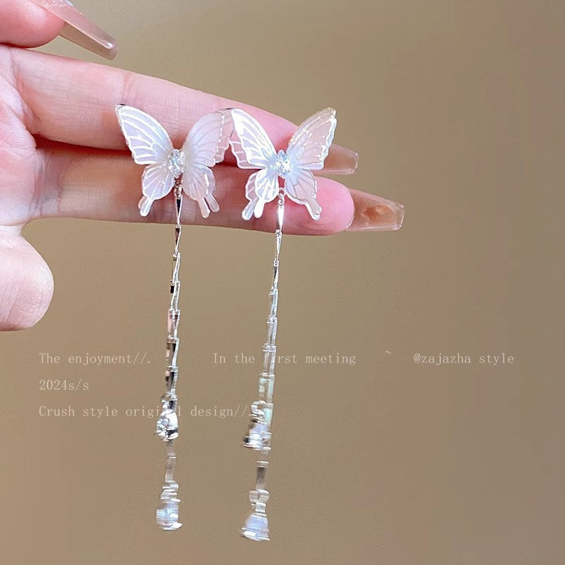 Women's Style Fairy Butterfly Three-dimensional For Sweet Earrings