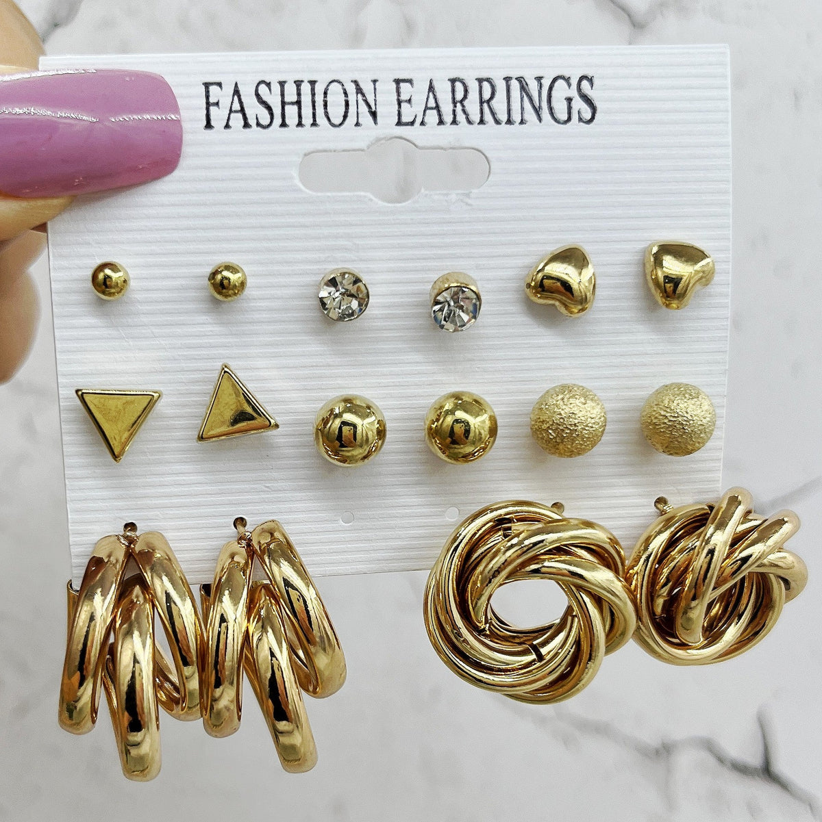 Women's French Retro Circle Pearl For Stud Earrings