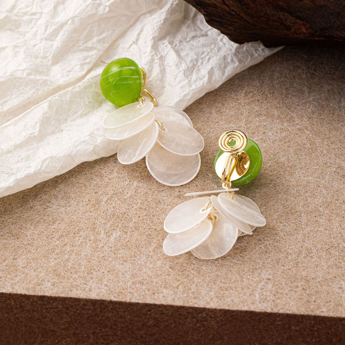 Fresh Shell Auricular Needle High Sense Design Mosquito Ear Clip
