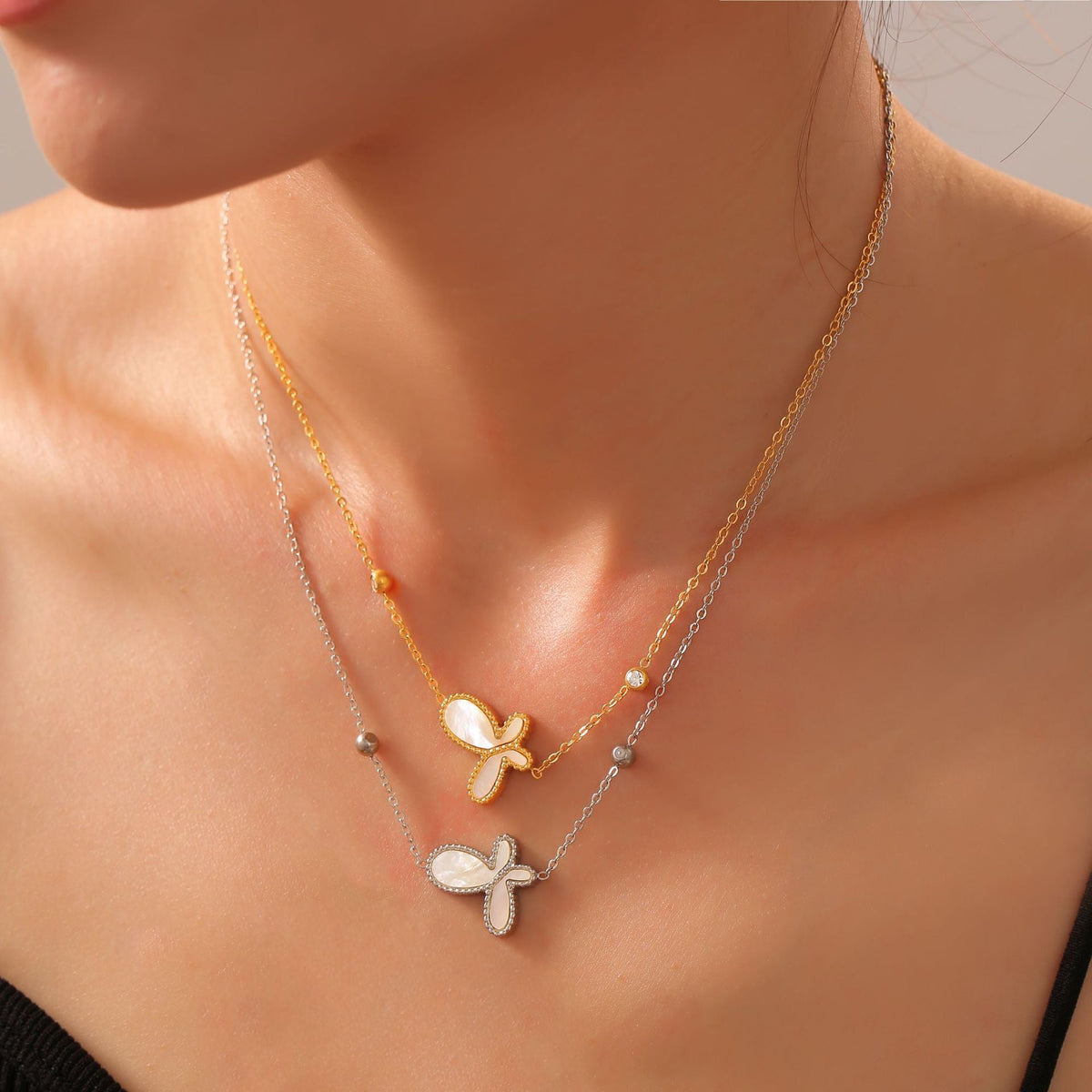 Gentle Lady Temperamental Butterfly Animal Design Jewelry Set