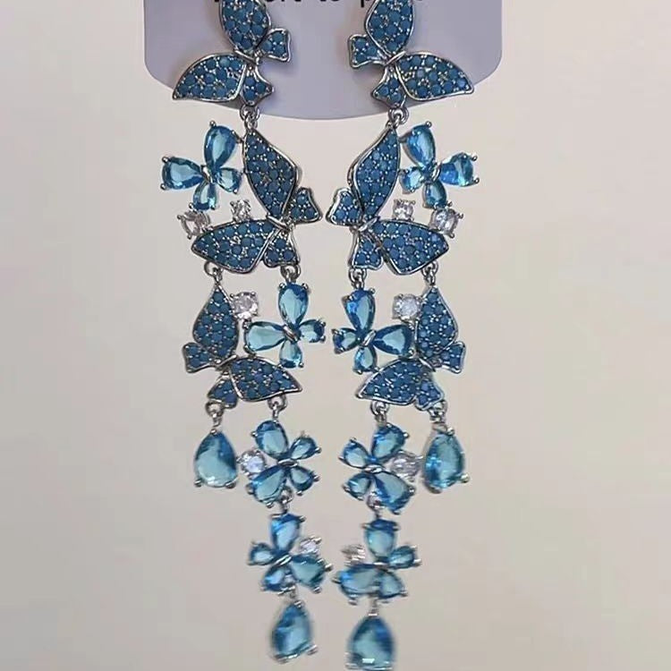 Women's Style Fairy Butterfly Three-dimensional For Sweet Earrings