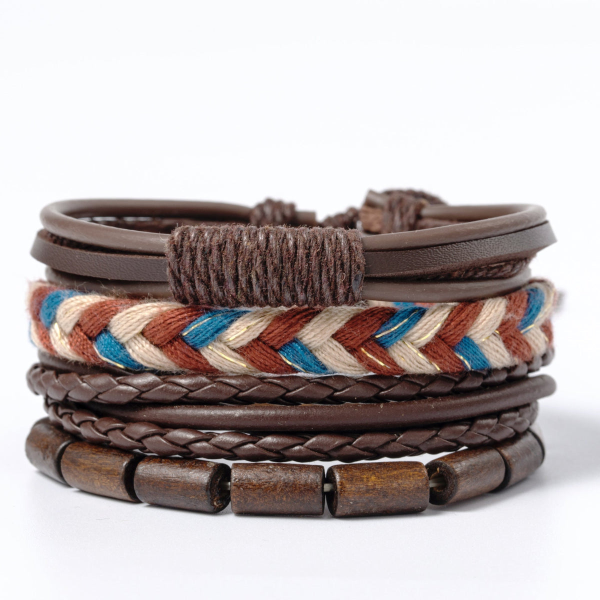 Retro Alloy Leather Fashionable Ethnic Style Wax Bracelets