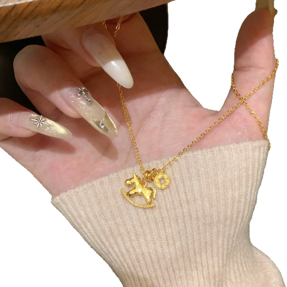 Women's Mush Ice Soon Rich Small Wooden Jewelry Set
