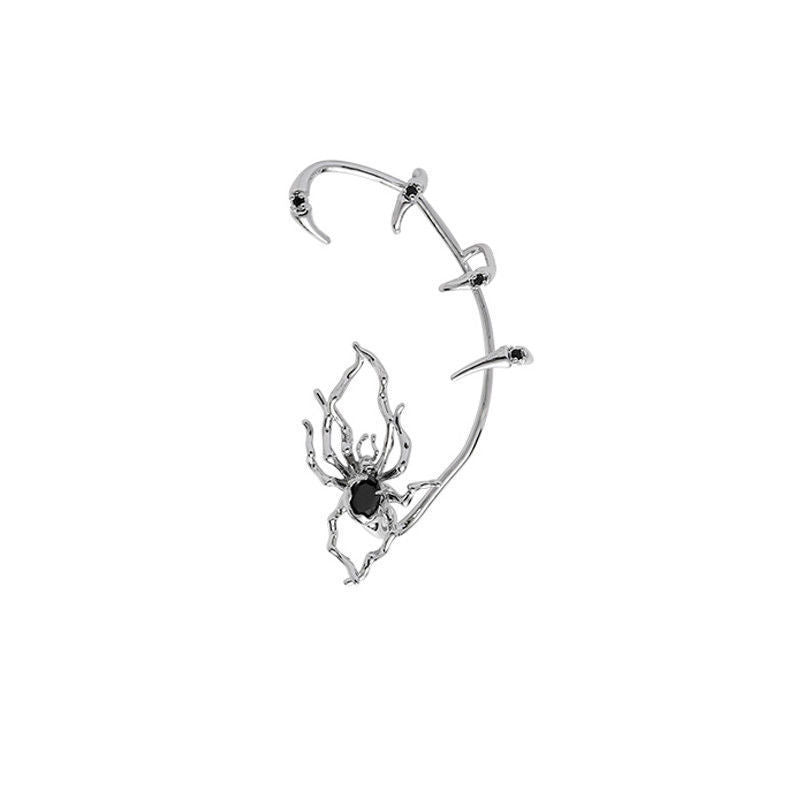 Women's Cool Spider Ear Bone Clip Dark Niche Punk Earrings