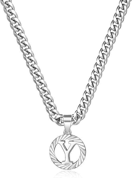Men's Style White Gold Color Cuban Link Chain Necklaces