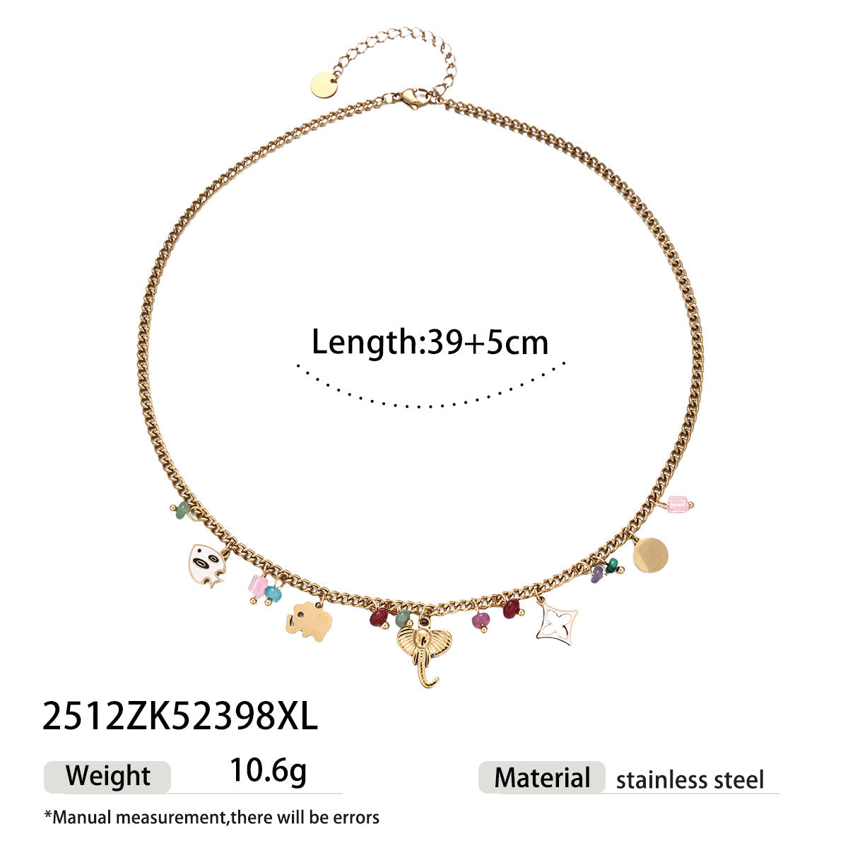 Steel Light Luxury High-grade Color Drop Jewelry Set