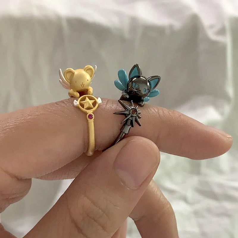 Magic Cartoon Female Exquisite Cute Fashion Open Rings
