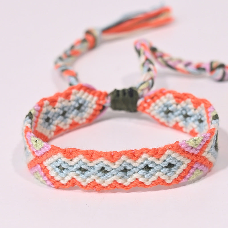 Stepped Into Nepal Ethnic Style Hand-knitted Bracelets