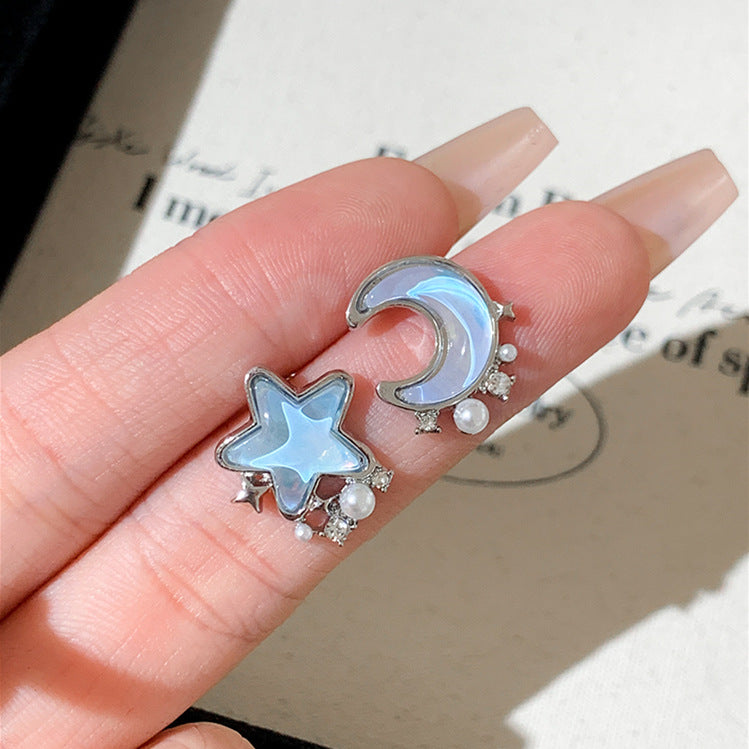 Women's Crystal Butterfly Elegant High-grade Sier Needle Light Luxury Earrings