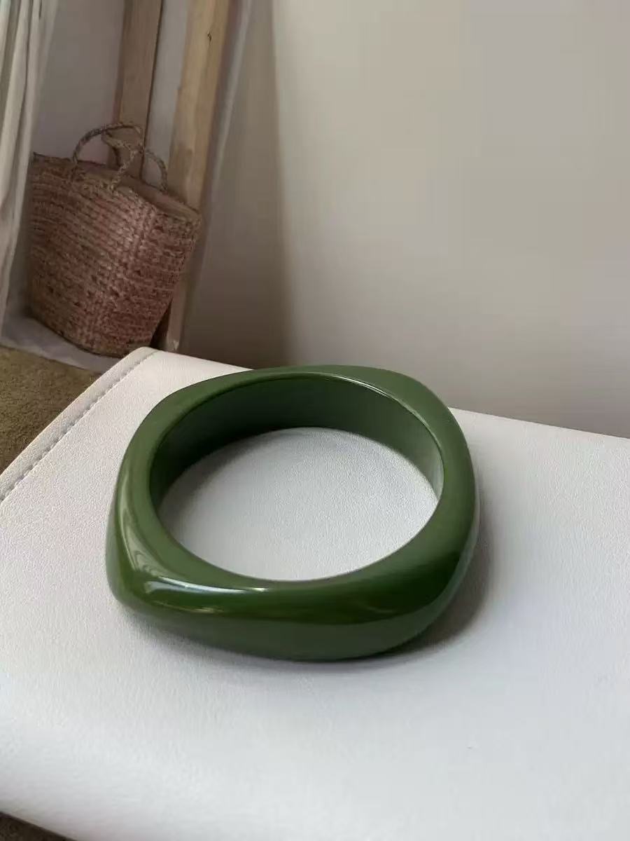 Women's Acetate Niche Irregular Acrylic Wide-brimmed For Design Bracelets