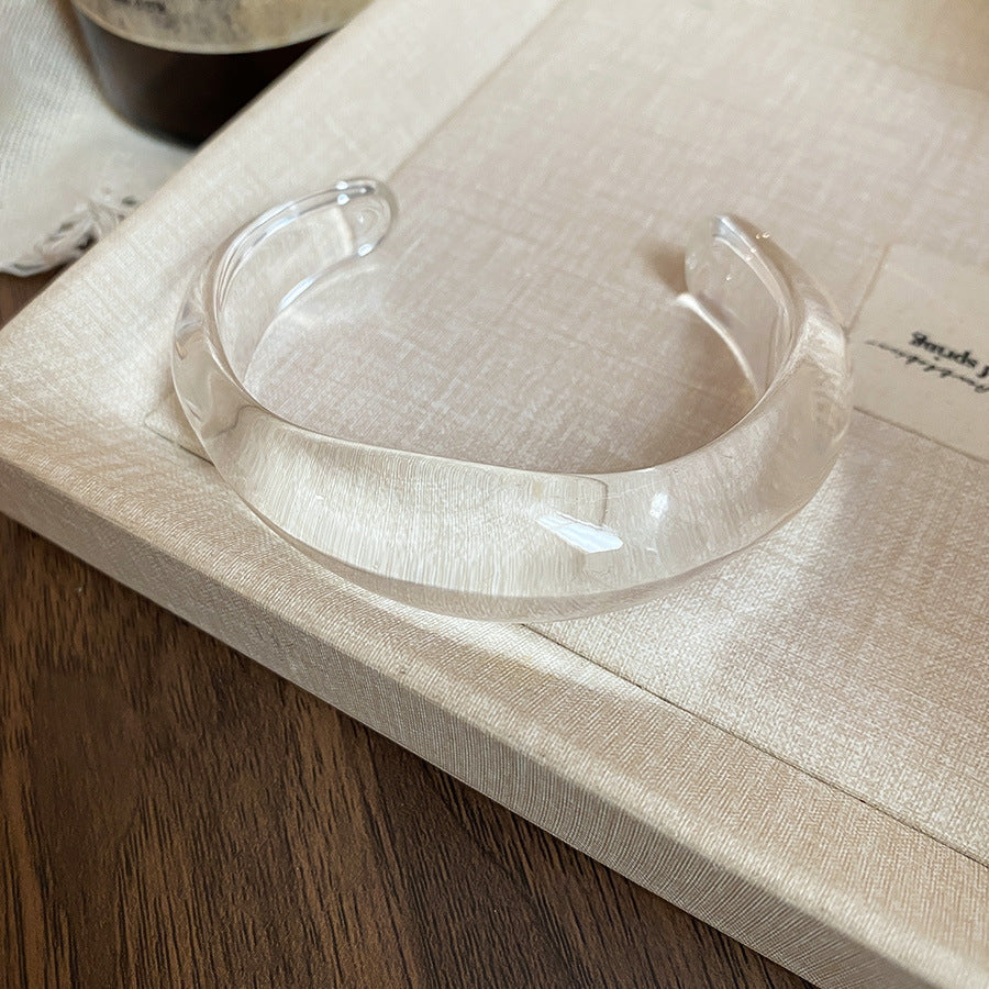 Women's Oval Open-ended Personality Exaggerated Minimalist Design Bracelets