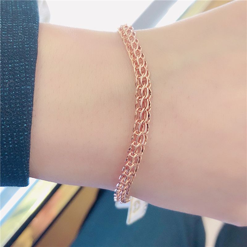 Purple Gold Russian Simple Exquisite Buckle Color Plated Rose Personality Bracelet
