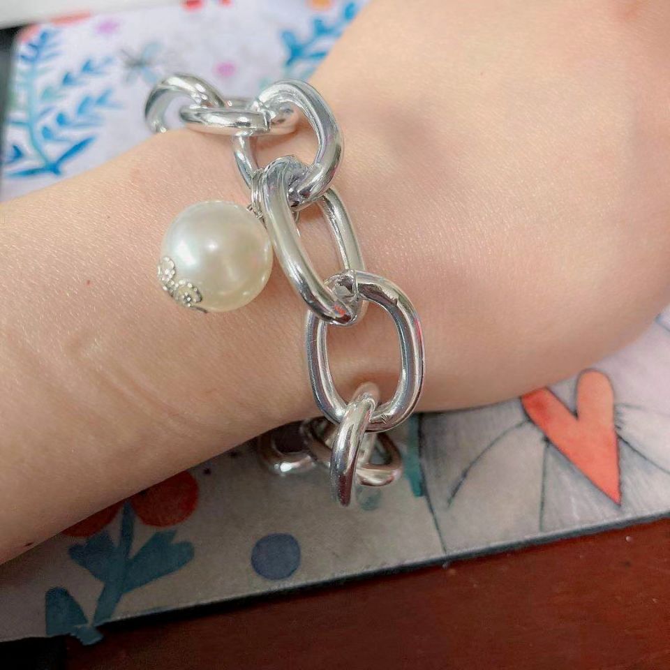 Ornament Elegant Pearl Thick Chain High Necklaces
