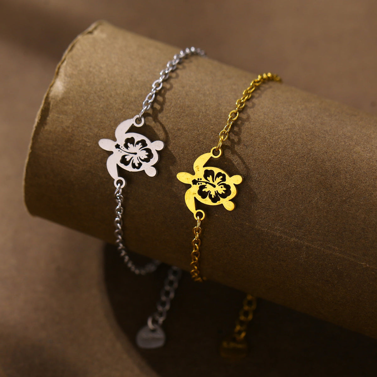 Turtle Ocean Style Cute Hollow Flower Bracelet