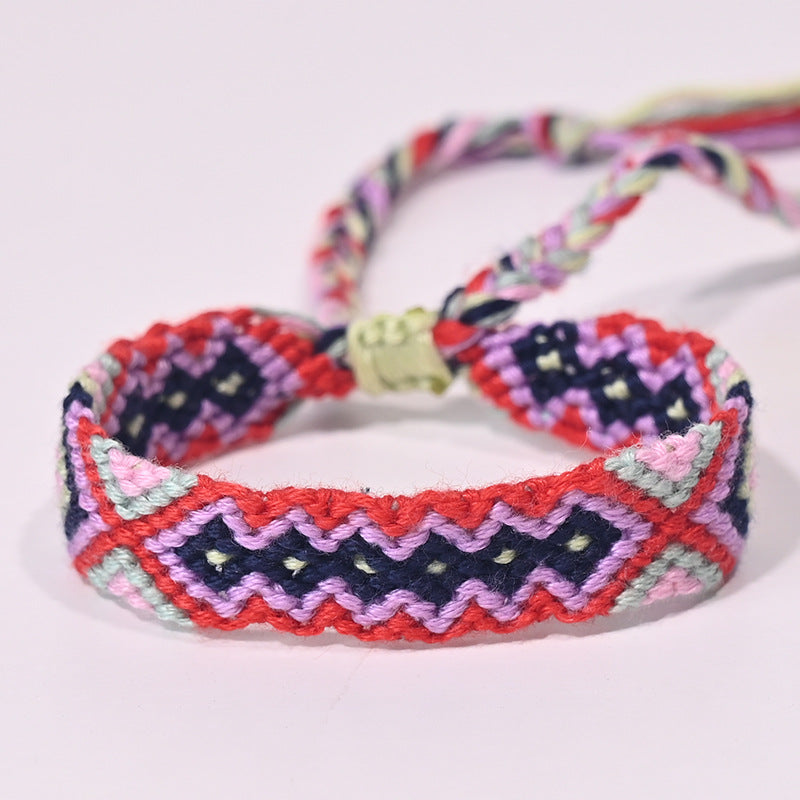 Stepped Into Nepal Ethnic Style Hand-knitted Bracelets