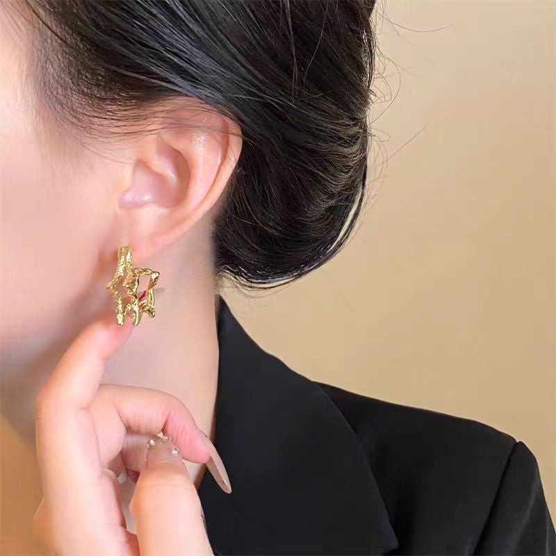 Women's Round High-grade Light Luxury Minority Design Tassel Earrings