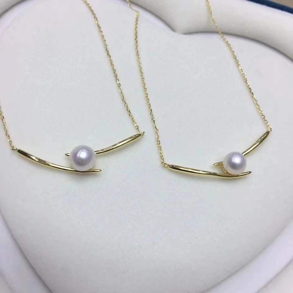 Women's Korean Pearl Chopsticks Simple Cold Style Niche Temperament Clavicle Necklaces