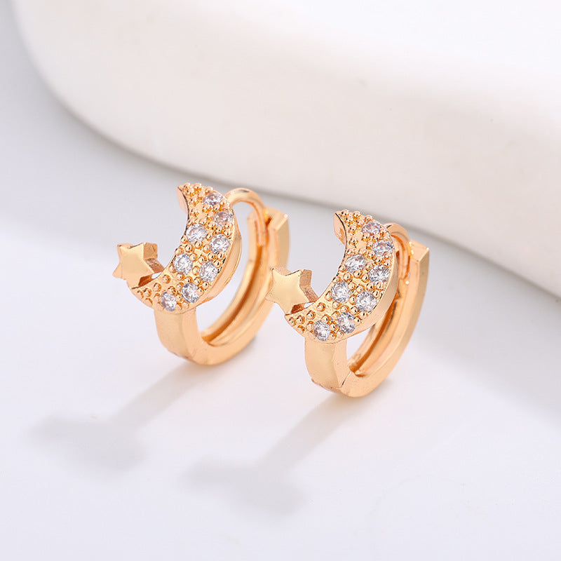 Women's High-grade Night Market Style Graceful Ear Clips Rings