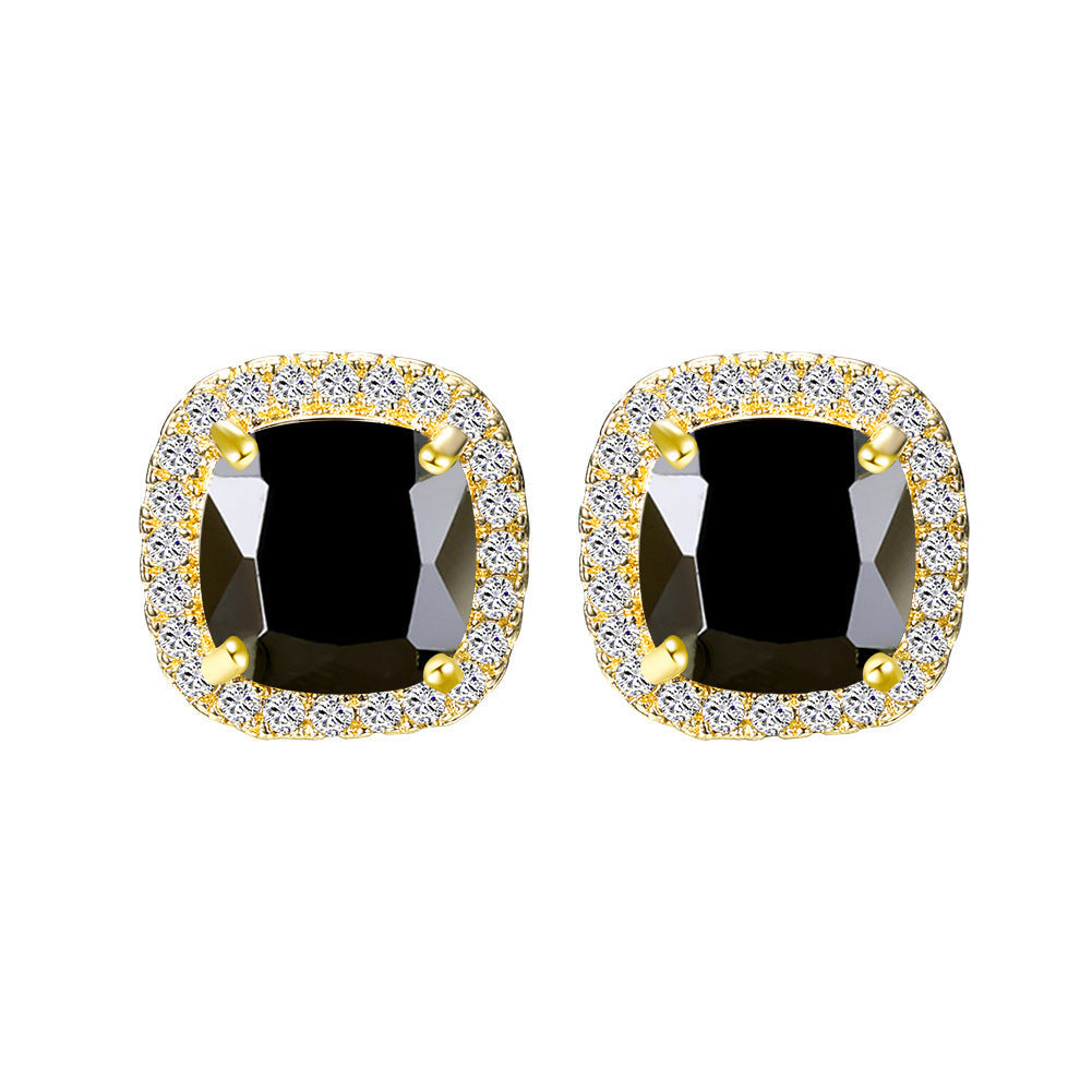 Korean Style Fashion Ear Clips Diamond Full Rhinestone Zircon Earrings